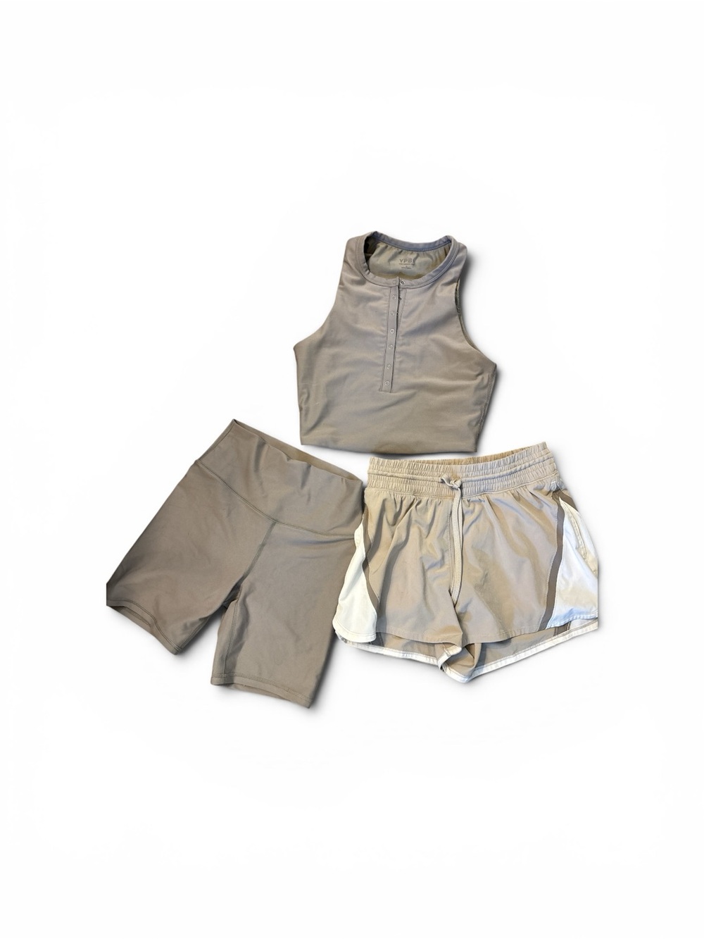 Abercrombie & Fitch YPB 3 piece shorts and shirt set